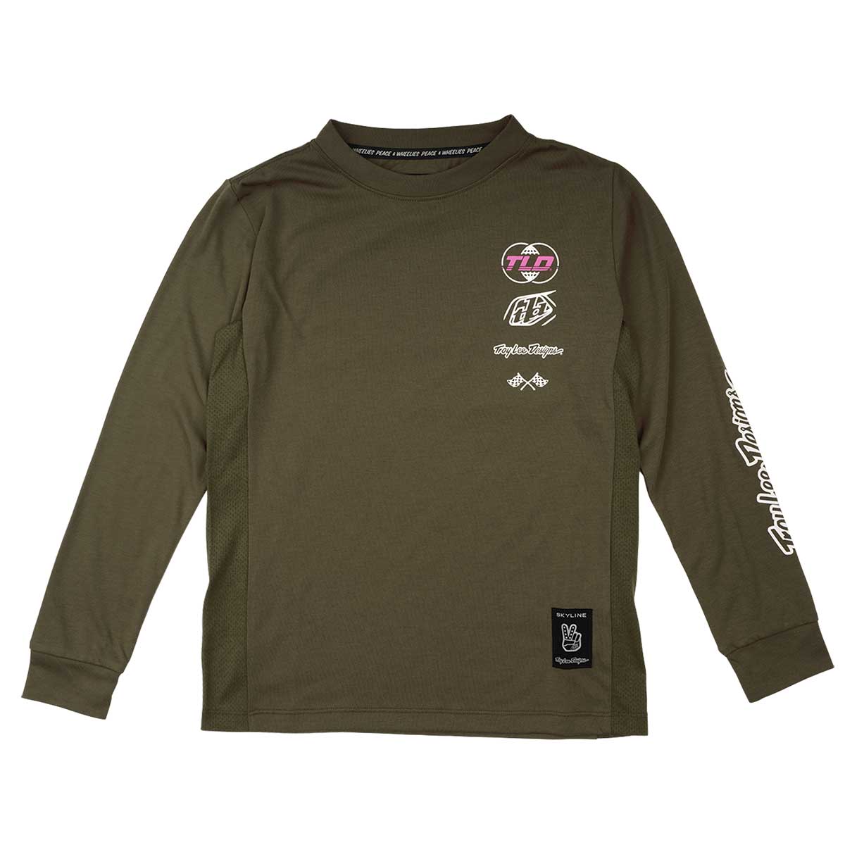 Troy Lee Designs Skyline Ride Long Sleeve Tee Kids' in Worldwide Caper